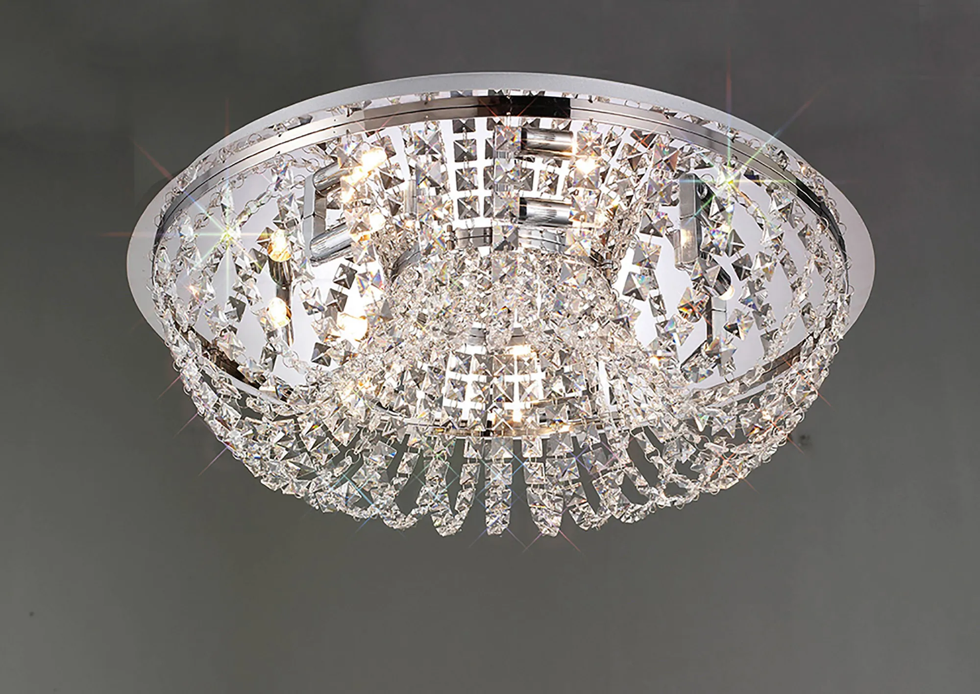 Cosmos Crystal Ceiling Lights Diyas Flush Crystal Fittings Cosmos Crystal Ceiling Lights Diyas Flush Crystal Fittings